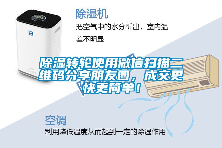 除濕轉(zhuǎn)輪使用微信掃描二維碼分享朋友圈，成交更快更簡單！