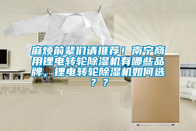 麻煩前輩們請推薦！南寧商用鋰電轉輪除濕機有哪些品牌，鋰電轉輪除濕機如何選？？